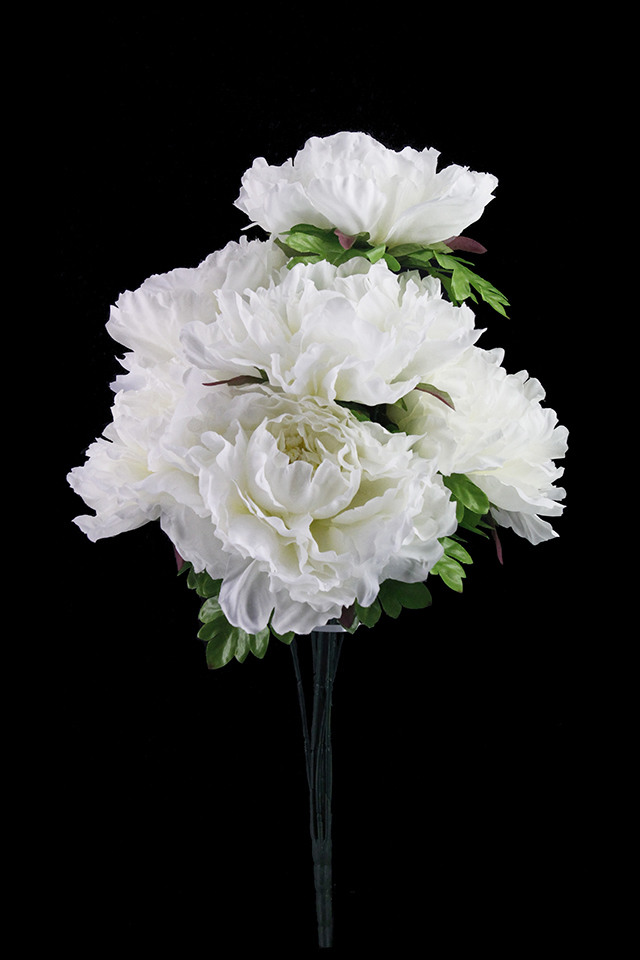 PEONY PEONIES PEONIE ARTIFICIAL ARTIFICIALS FLOWERS FLOWER SPRAY SPRAYS SPRAIE LARGE LARGES HEADS HEAD